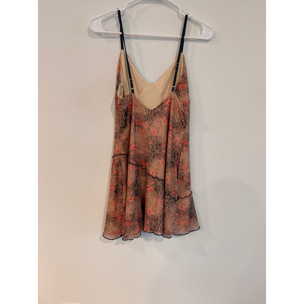 Princess Polly Floral Leopard Cami Mini Dress Size 8 - Picture 3 of 8